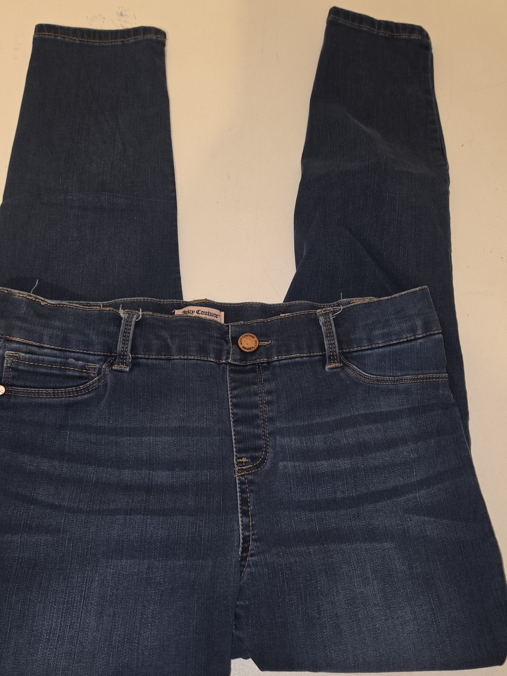 Juicy Couture Women's Skinny Jeans in Dark Blue Denim
